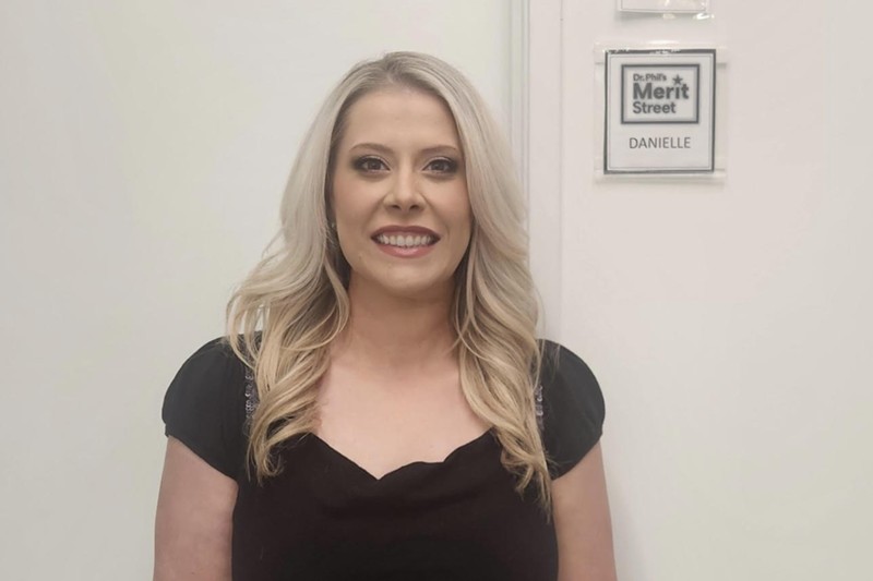 Aurora Councilwoman Danielle Jurinsky shared a photo of her outside her green room at the studio for Dr. Phil Primetime, where she filmed an interview about immigration. Jurinsky has been the loudest provocateur of the Venezuelan gang rumors in Aurora.