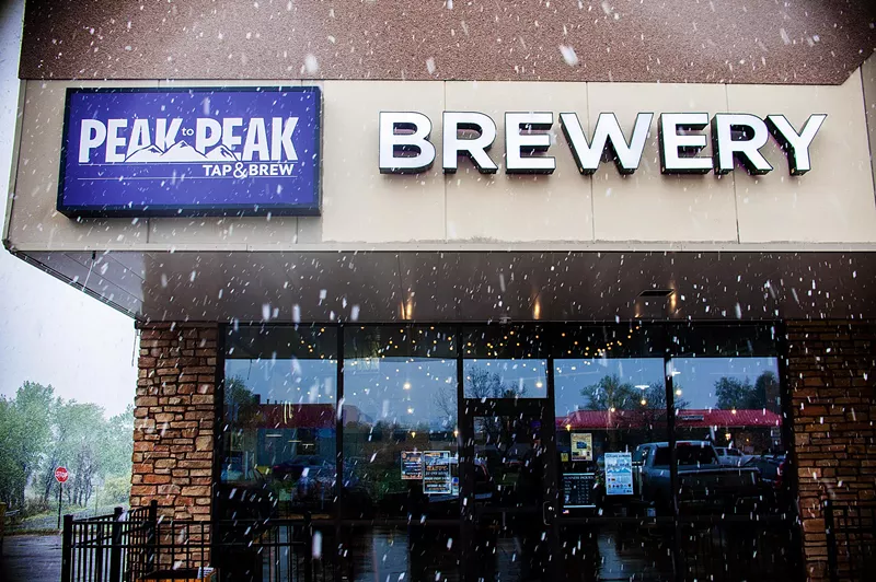 Image: Peak to Peak added a brewery in snowy April.