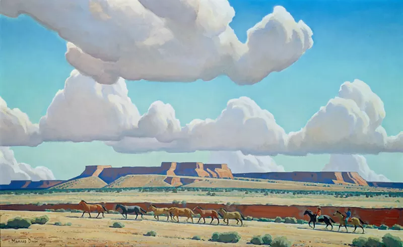 Image: "Wide Lands of the Navajo," Maynard Dixon, 1945.