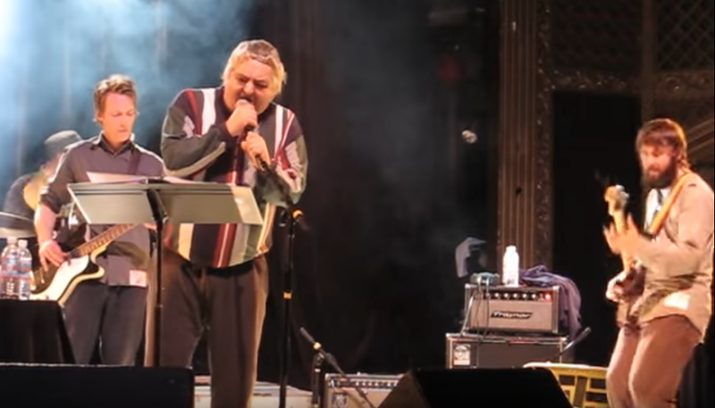 Image: Daniel Johnston and Bad Weather California at the Ogden Theatre in 2008.