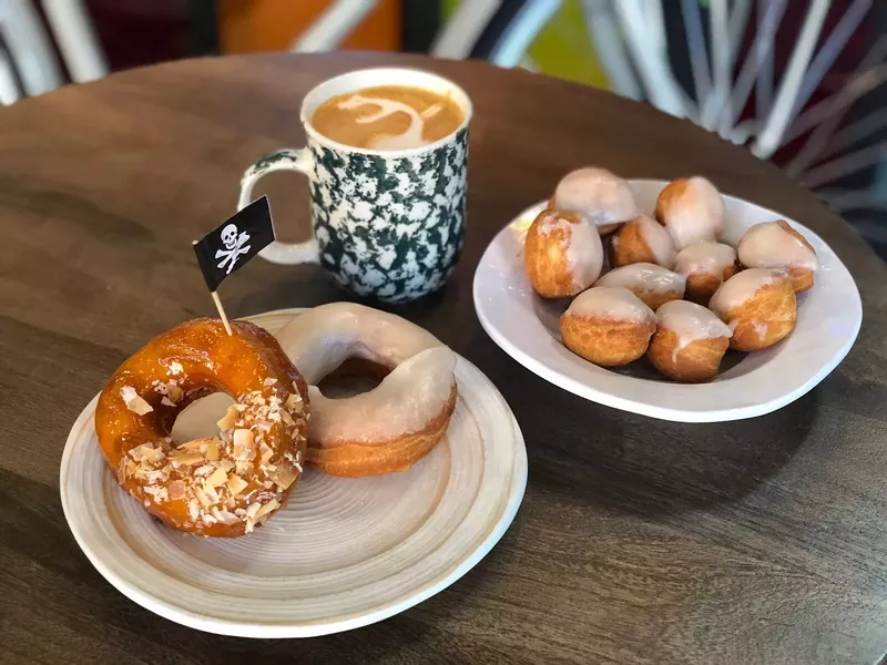Image: Vegan doughnuts take on tropical flavors at Bang Up to the Elephant.