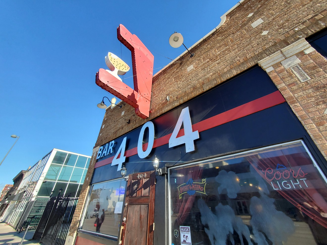 The longtime home of Club 404 is now Bar 404 — though the sign still needs to be painted.