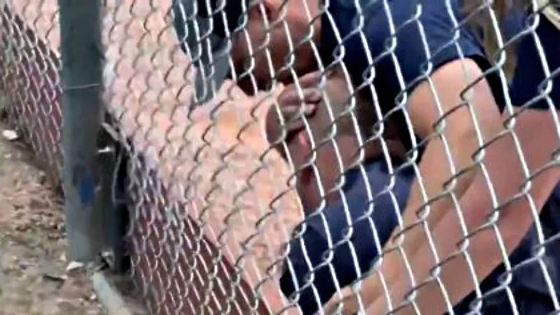 Image: An image of an injured man in a video of the brawl tweeted by the Lakewood Police Department.