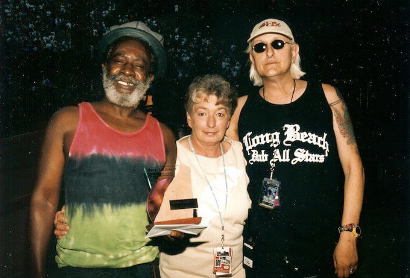 Image: Bill Bass (right) at Reggae on the Rocks.