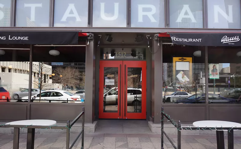 Image: Baur's Restaurant &amp; Listening Lounge Goes Dark Downtown