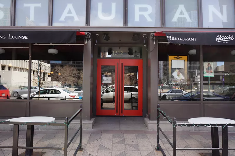 Image: Baur's Restaurant is closed, but the lounge will reopen for shows.