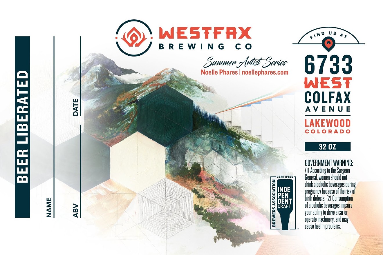 New Crowler labels from Westfax Brewing and the 40 West Art District.