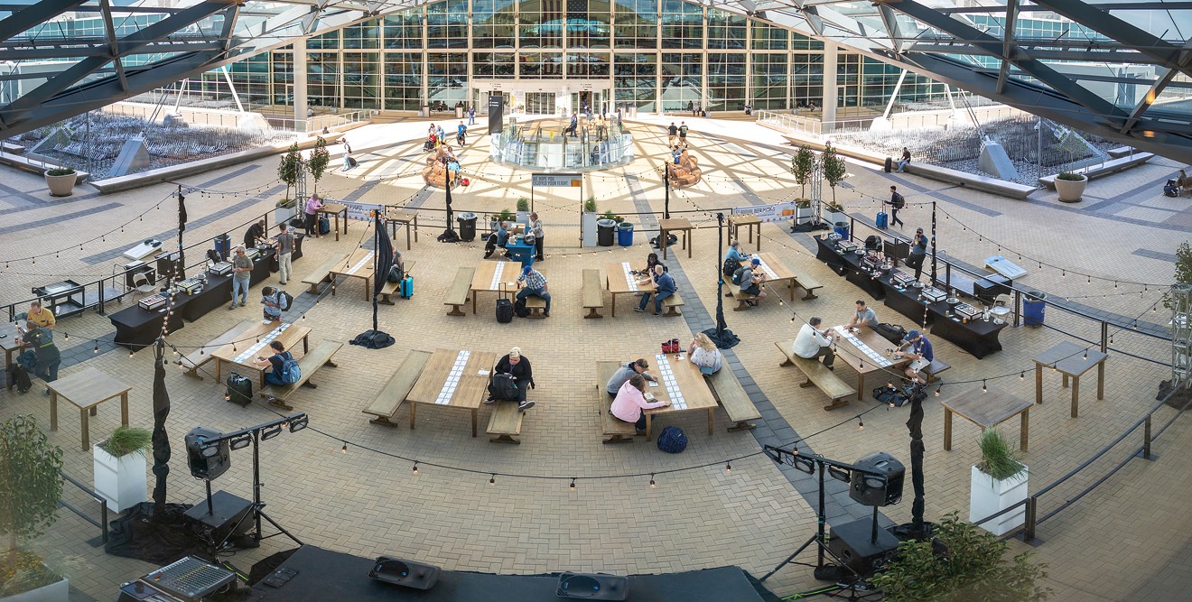 Beer Flights takes over the plaza at DIA.
