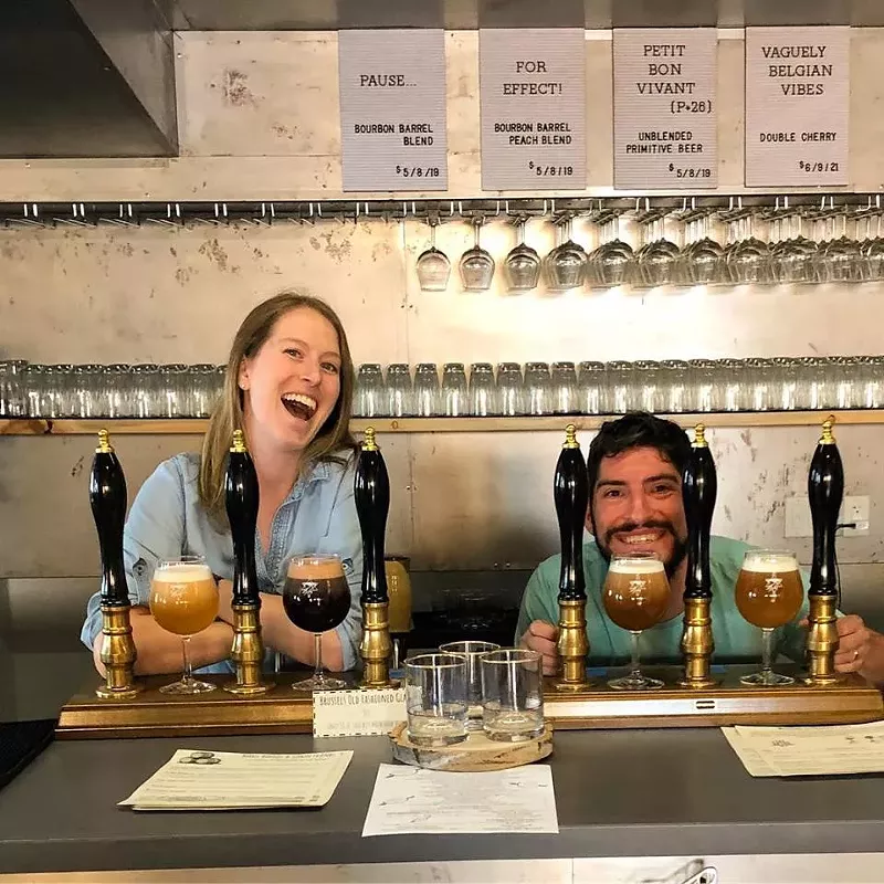 Image: Brandon and Lisa Boldt own Primitive Beer.
