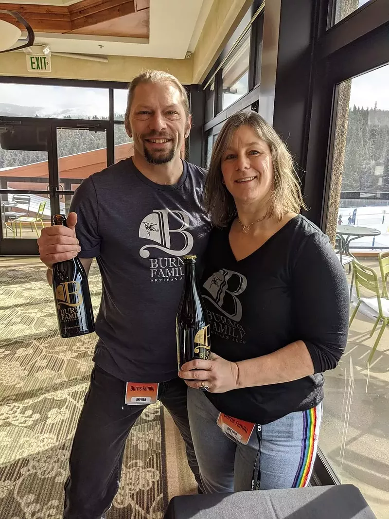 Image: Wayne Burns and Laura Worley of Burns Family Artisan Ales.