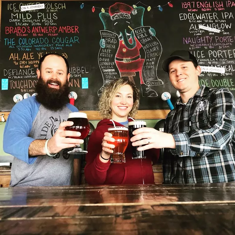 Image: Joyride Brewing co-owner Dave Bergen (left) is one of four new Colorado Brewers Guild boardmembers.