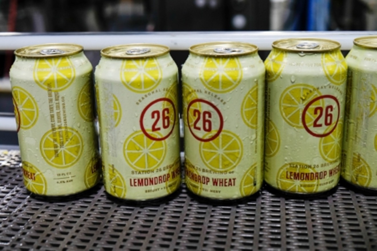The Lemondrop in this beer is actually a hop varietal, but there's a little real lemon in it, too.