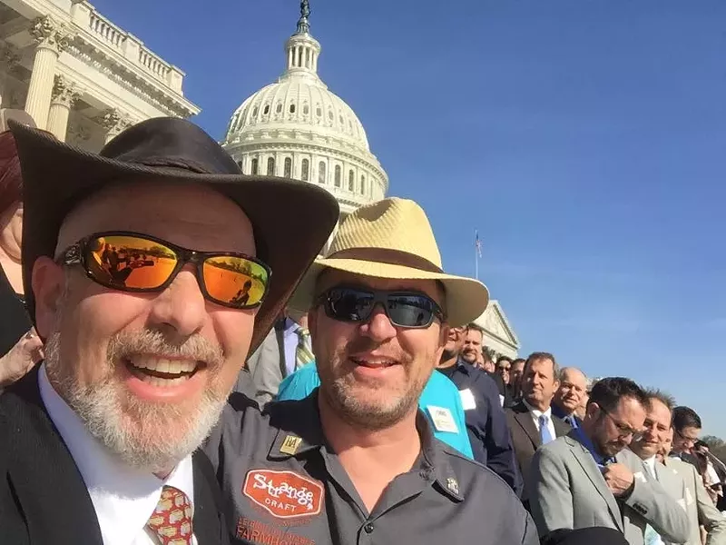 Image: Tony Simmons of Pagosa Springs Brewing and Tim Myers of Strange Craft are in Washington, D.C.