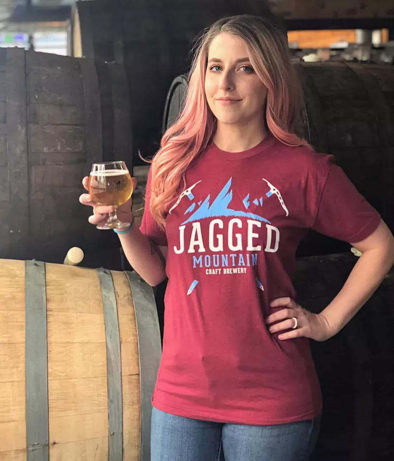 Image: Alyssa Thorpe takes over as head brewer at Jagged Mountain.