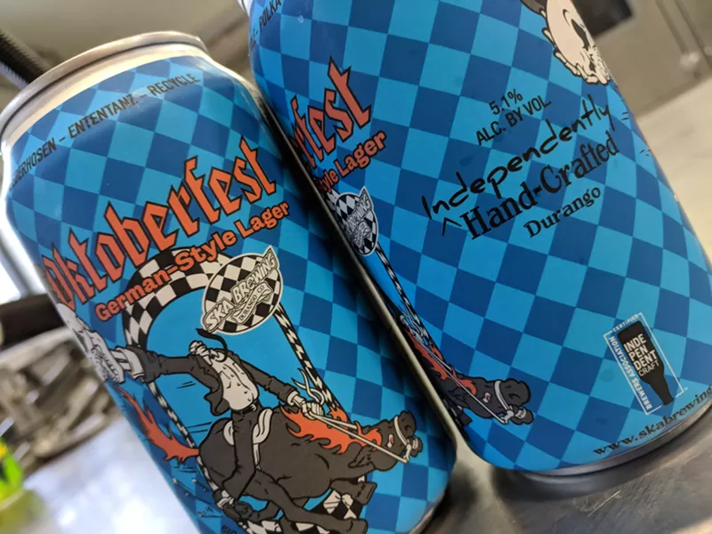 Image: Ska Brewing is canning an Oktoberfest beer for the first time this year.