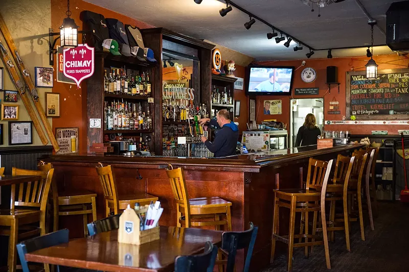 Image: interior of a bar