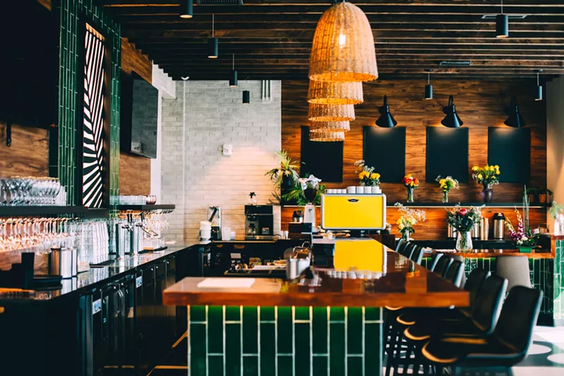 Image: interior of a restaurant
