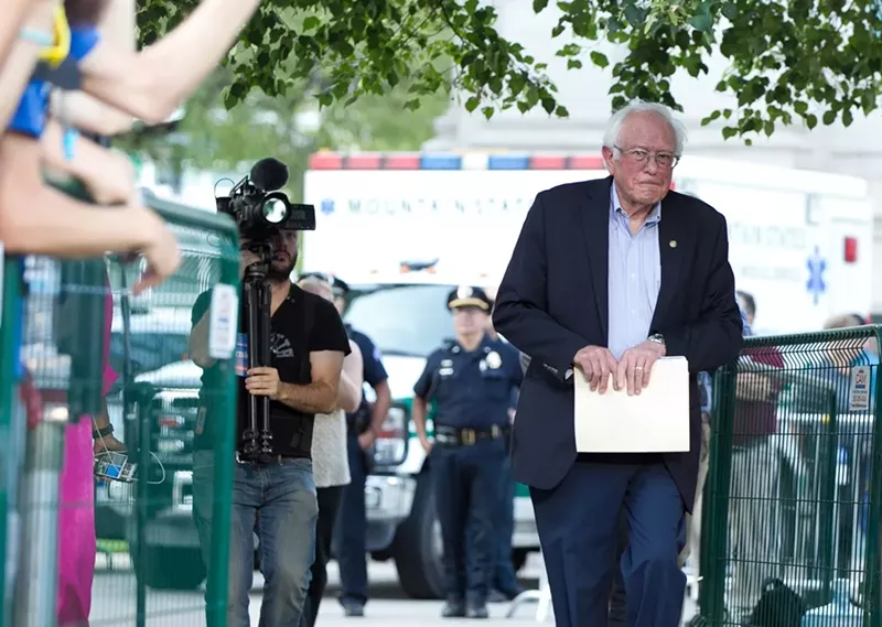 Image: Democratic hopeful Bernie Sanders just released an outline for his marijuana legalization plans.