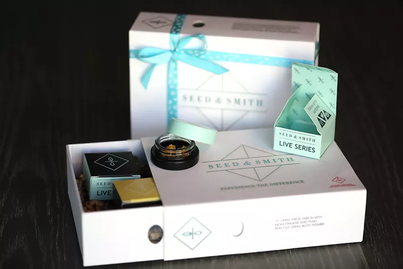 Image: Seed & Smith's concentrate flight box would be a welcome gift for a stoner spending Christmas solo.