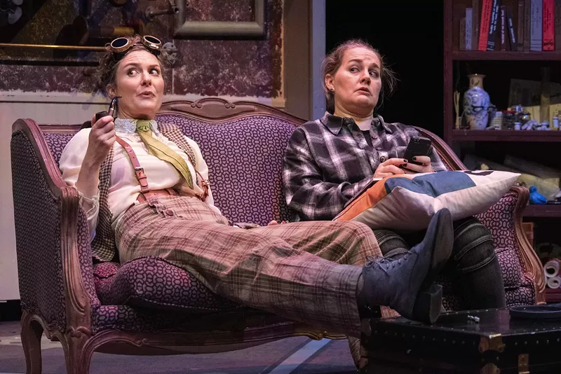 Image: Anastasia Davidson and Rebecca Remaly in Ms. Holmes and Ms. Watson, 2B.