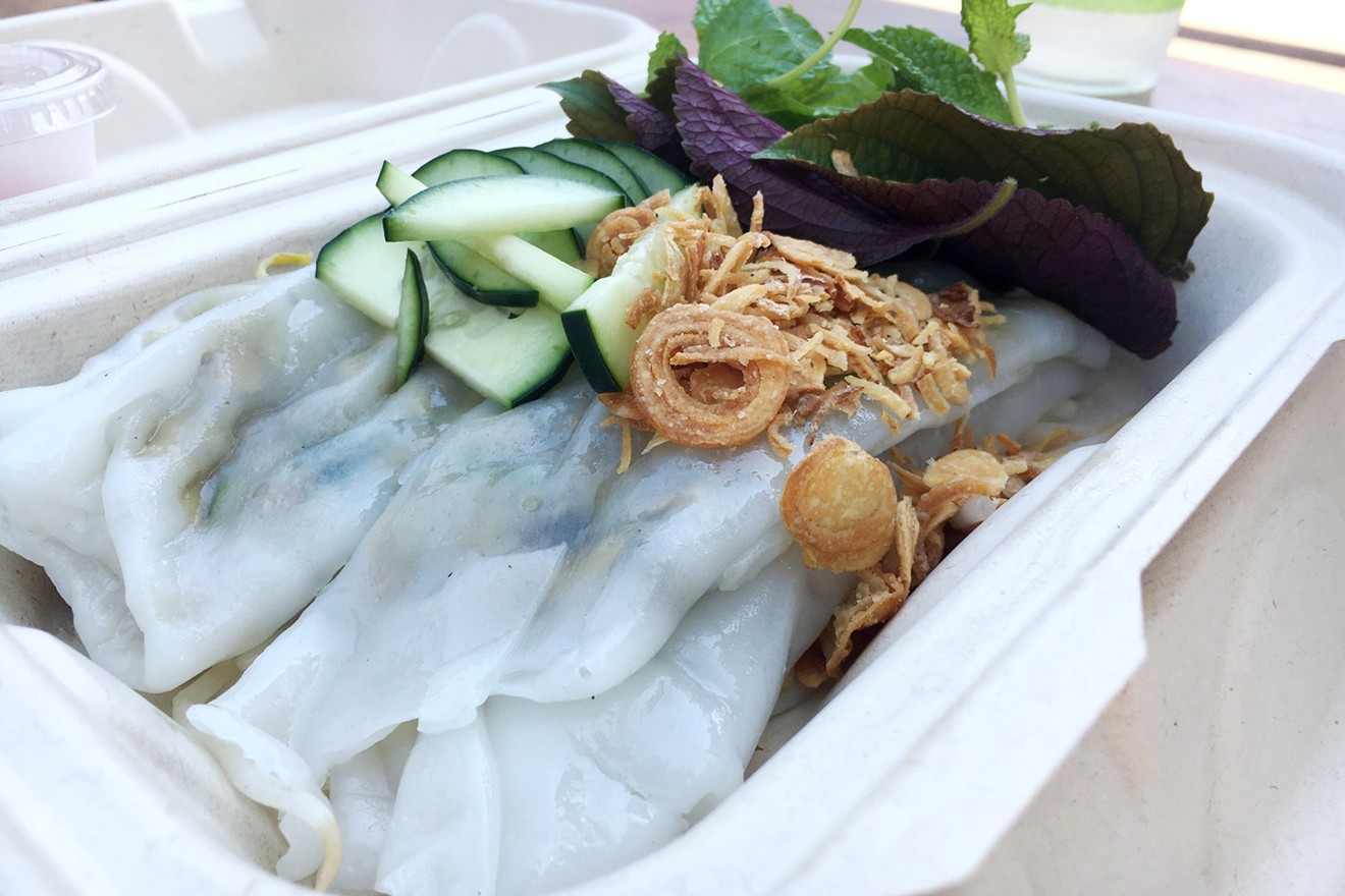 Miss B's Vietnamese recently served these banh cuon at Ace Eat Serve.