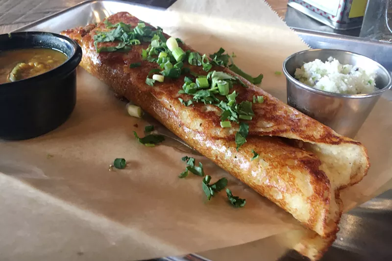 Image: Biju Thomas had just rolled out some new dishes at Biju's Little Curry Shop in February.