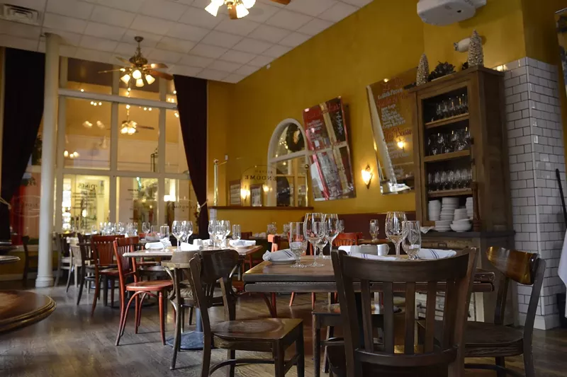 Image: Inside Bistro Vendome.