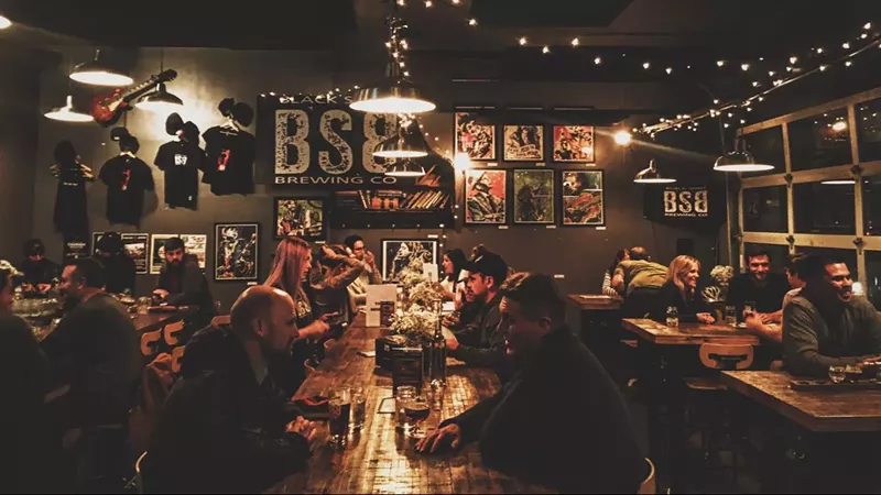 Image: Pizza will join the beer on these tables this spring.