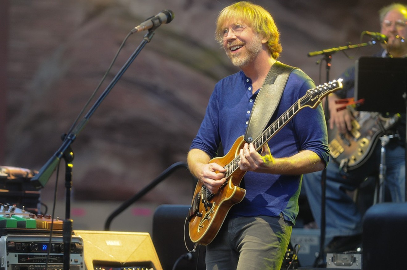 Trey Anastasio (pictured) teams up with Les Claypool and Stewart Copeland for two shows with Oysterhead at 1STBANK Center in February.