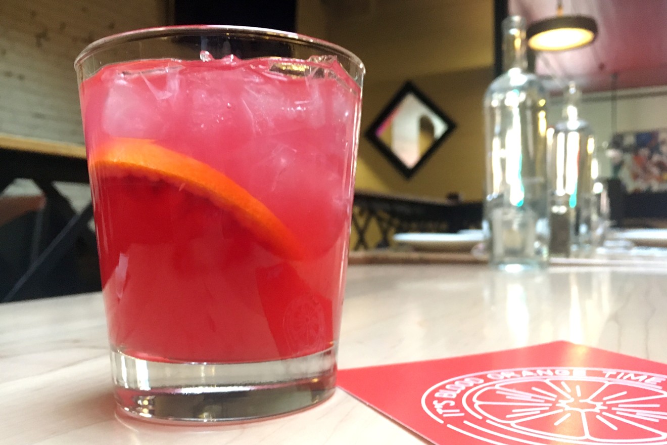 The Rio Grande's seasonal blood orange margarita is here for a limited time.