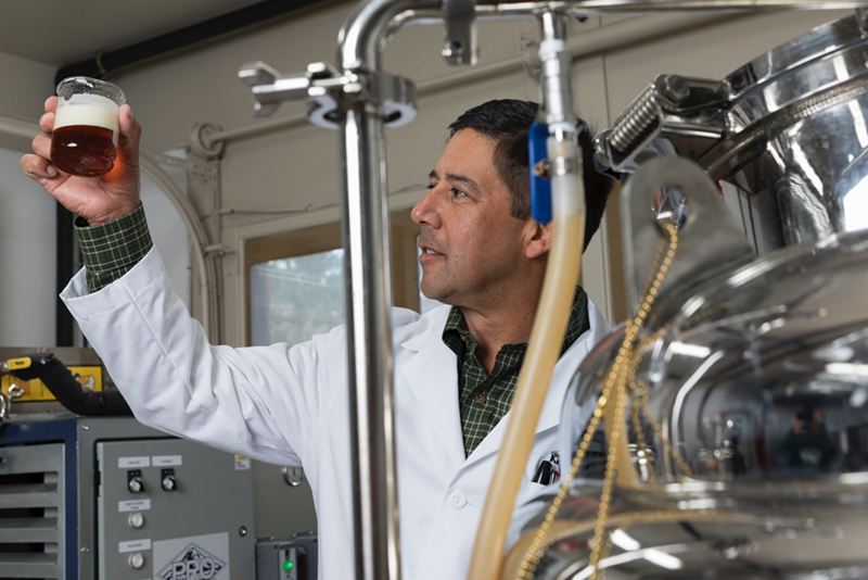 Image: Keith Villa put his brewing PHD to work while crafting his THC-infused beers.
