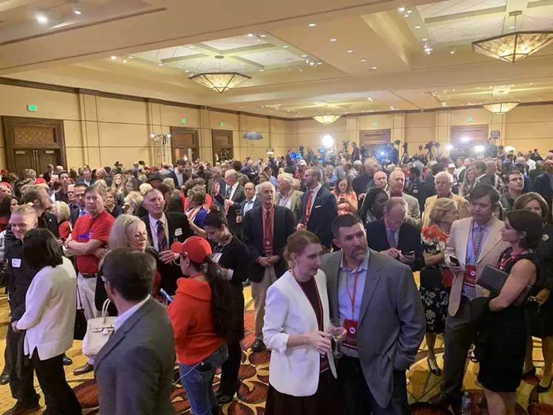 Image: A Republican watch party turned into a graveyard as results started rolling in.