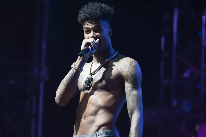Image: Blueface headlines the Fillmore Auditorium in April.