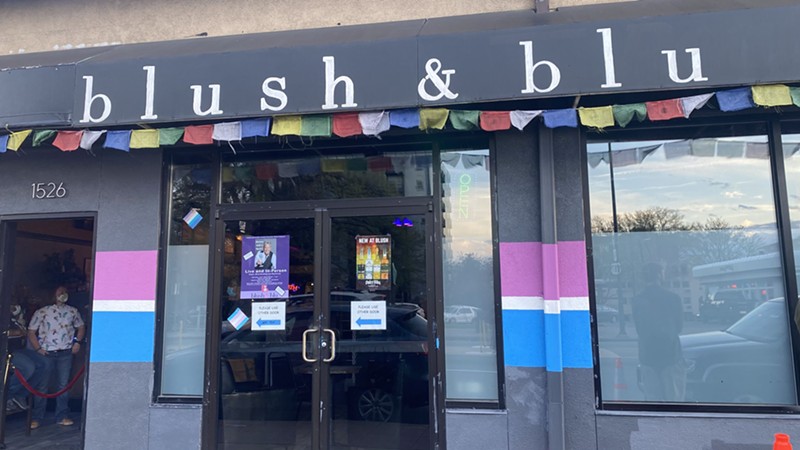 Blush & Blu is located at 1526 East Colfax Avenue.