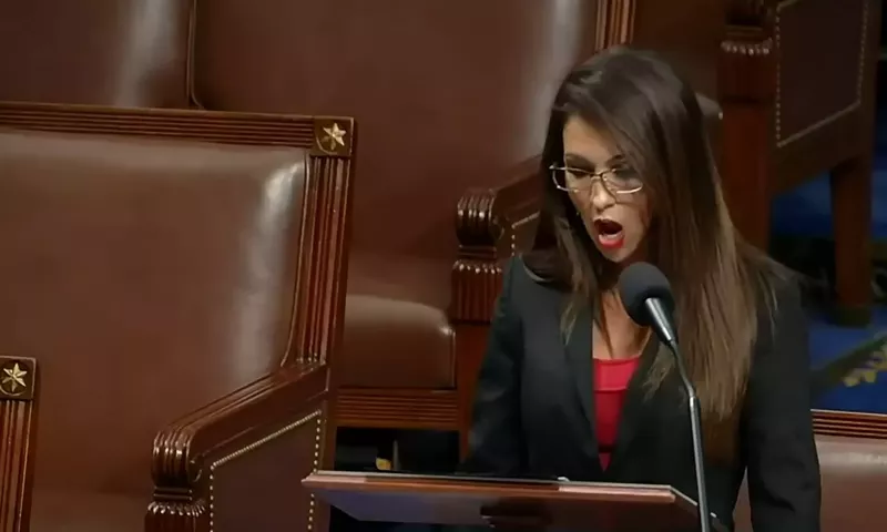 Image: female representative in Congress.