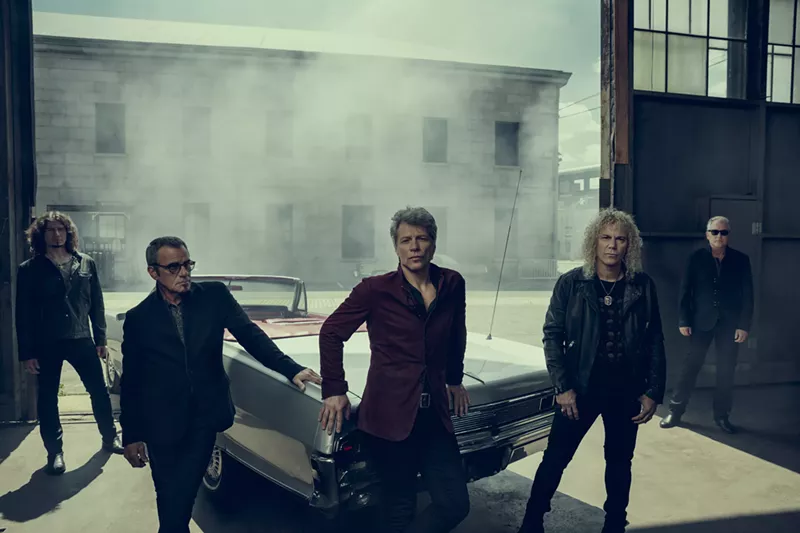 Image: Bon Jovi (Left-right: Phil X, Tico Torres, Jon Bon Jovi, David Bryan, Hugh McDonald).