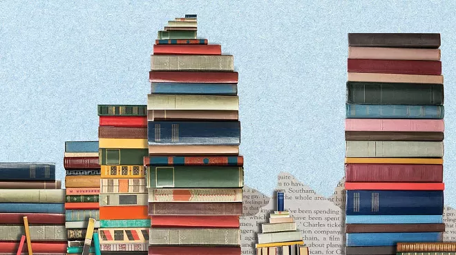 denver skyline designed as book