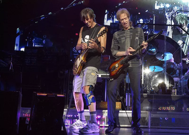 Image: Boston's Tom Scholz, left, and Gary Pihl, right.