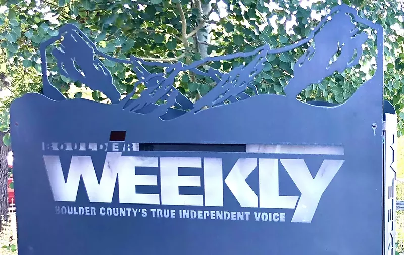 Image: Boulder Weekly's exterior signage from when the weekly newspaper had its own building