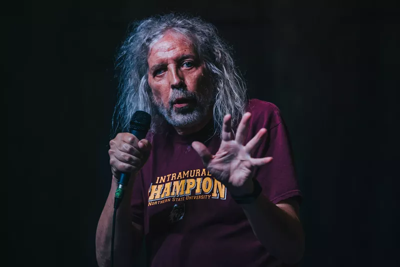 Image: white guy with long grey hair