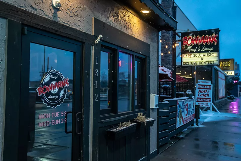 Image: Bowman's Vinyl and Lounge was one of the best record shops and bars in Denver.