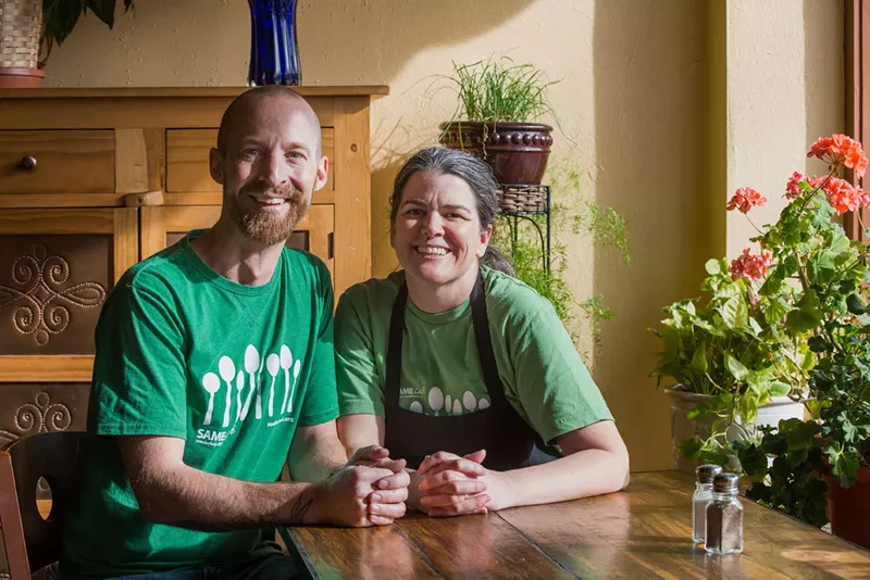 Image: Brad and Libby Birky just celebrated ten years at SAME Cafe.