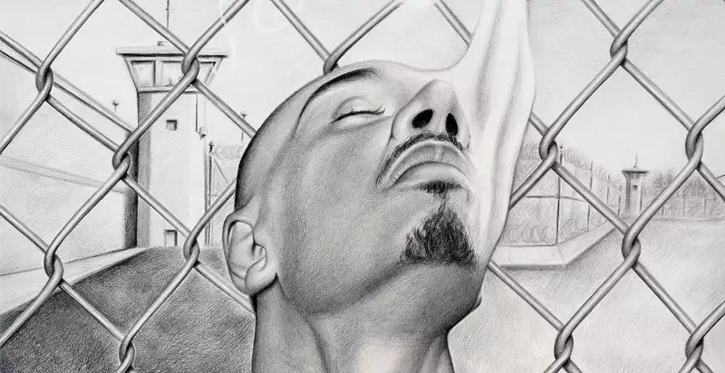 Image: man in prison