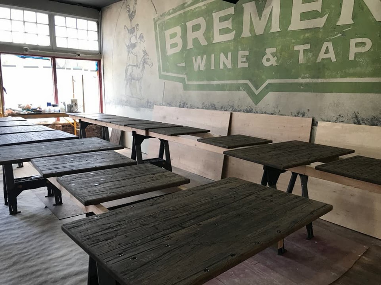 Bremen's takes shape in the former Rosa Linda's space.