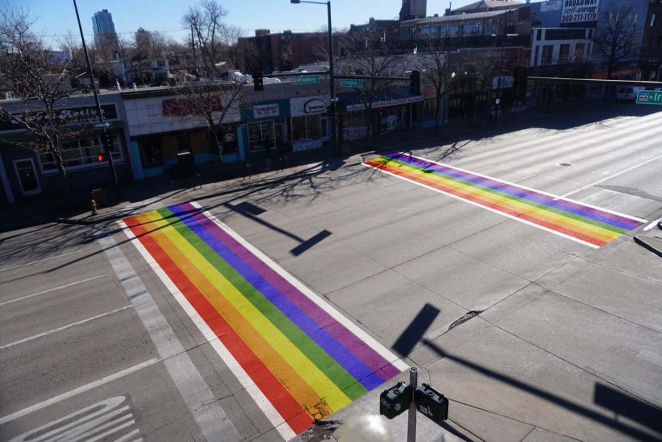 A rendering of the crosswalks at Broadway and West Irvington Place.