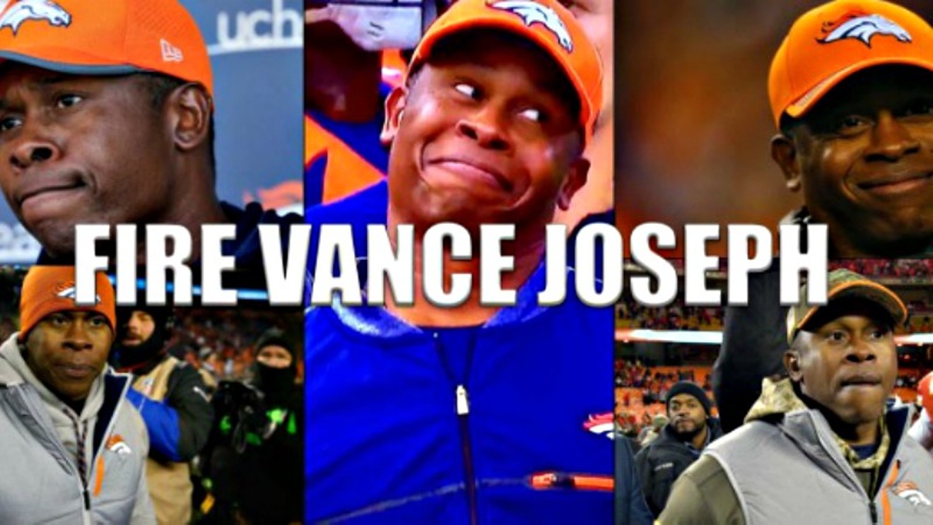 The graphic atop the Fire Vance Joseph website.