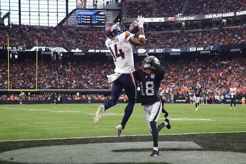 Image: Courtland Sutton catches touchdown pass against Las Vegas Raiders