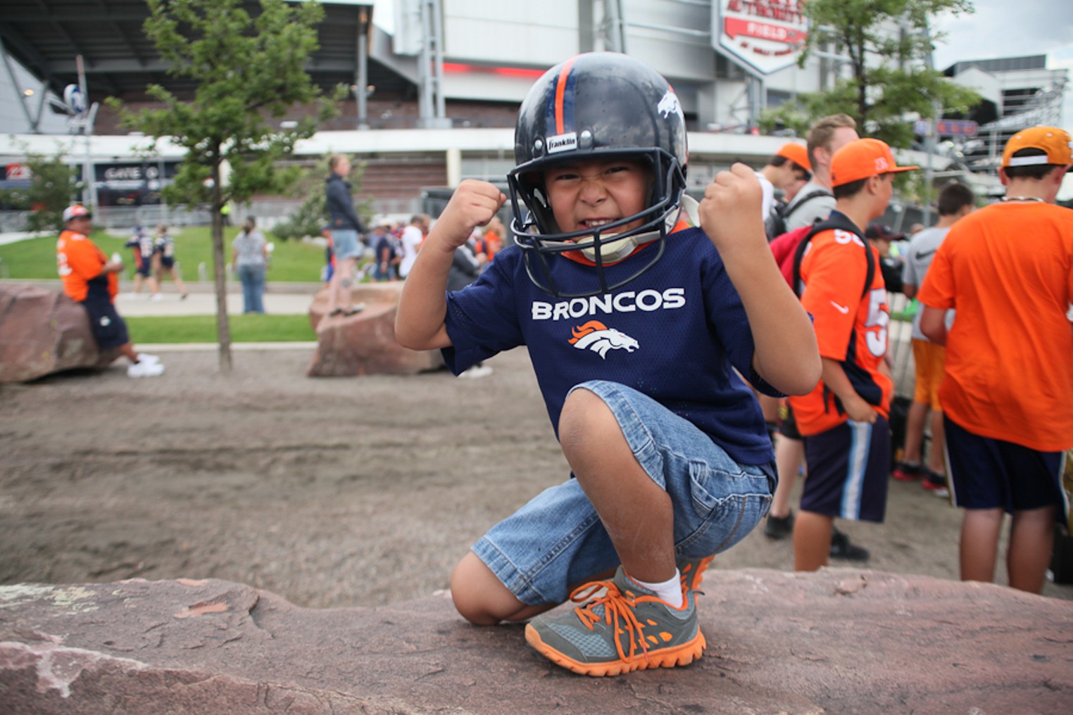 denver broncos youth shorts