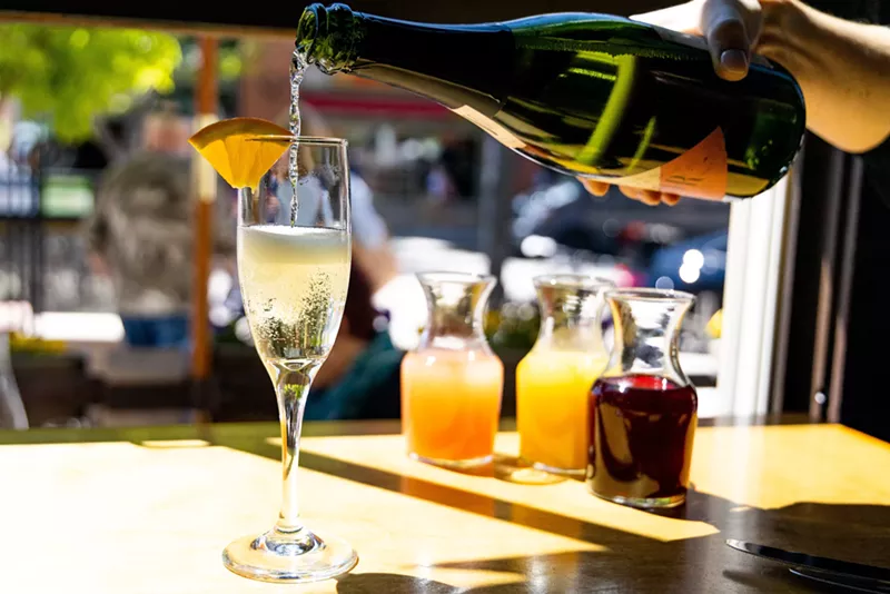 Image: Choose your favorite style of sparkling wine for Salt's mimosas.
