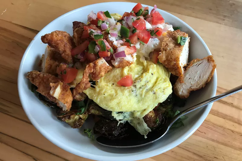 Image: The Hippyster, with added fried chicken.
